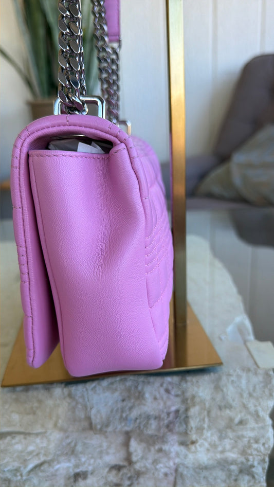 Burberry Pink Lola Quilted Leather