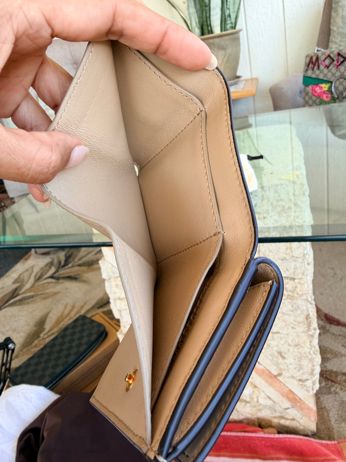 Fendi Peekaboo Micro Trifold Wallet