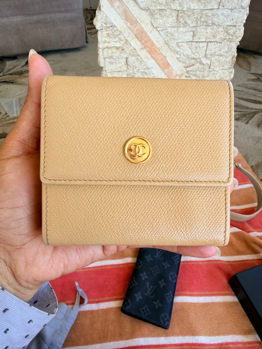 Chanel Beige Caviar Leather