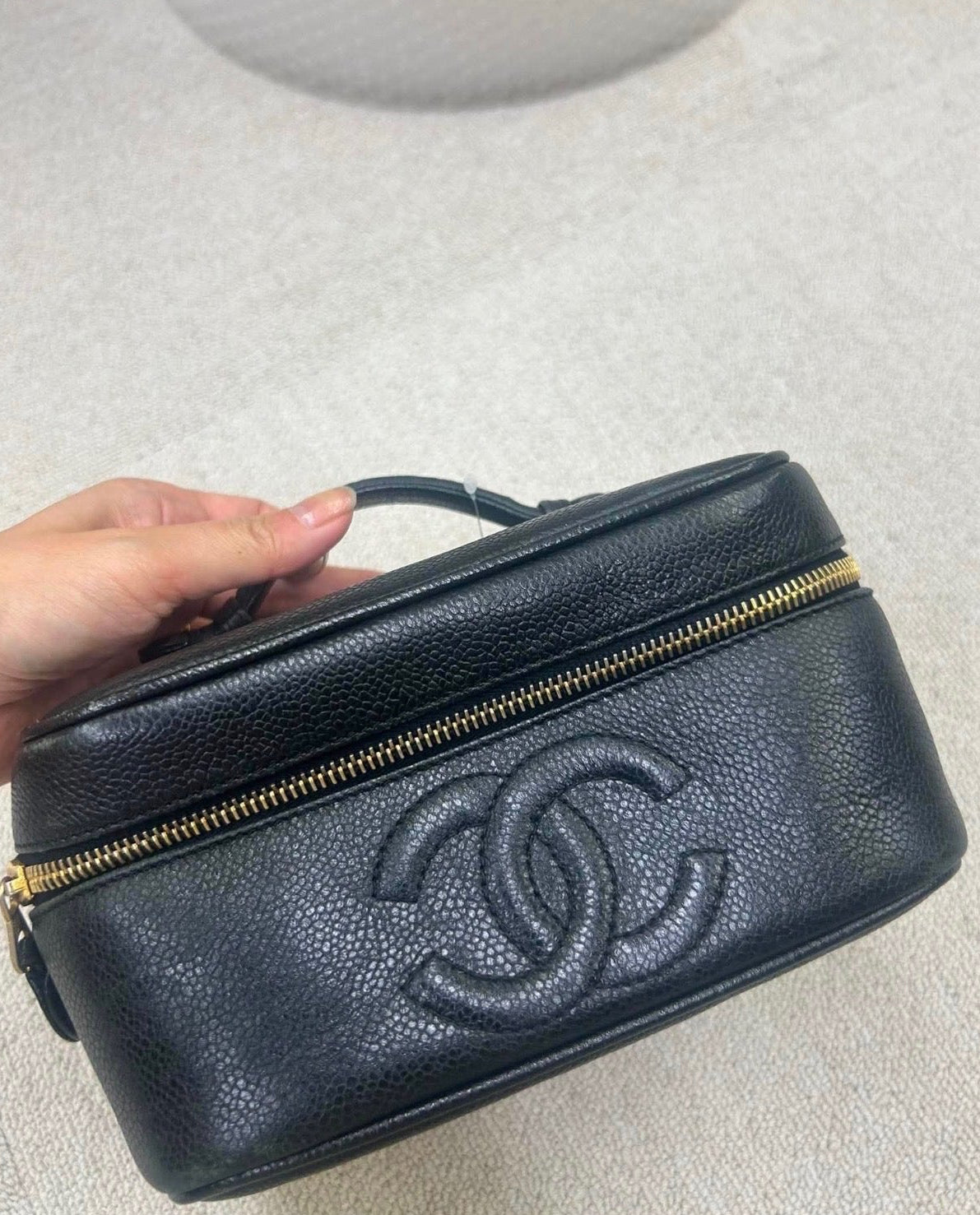 Coming Soon! Black Chanel Caviar CC Vanity Cosmetic Case