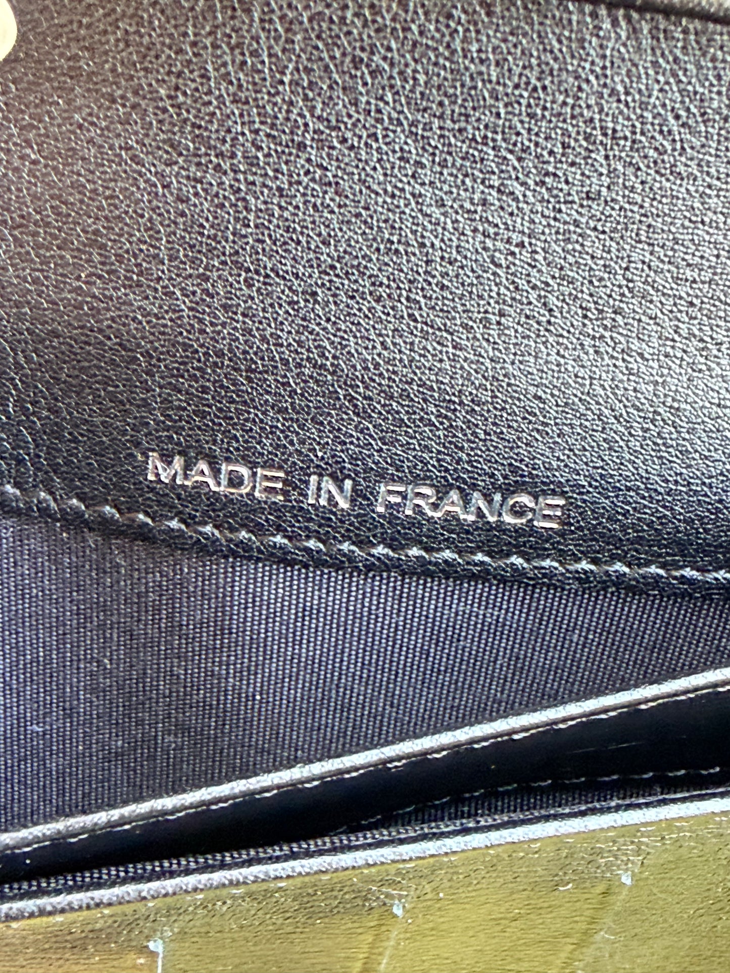 Vintage black caviar leather Chanel wallet