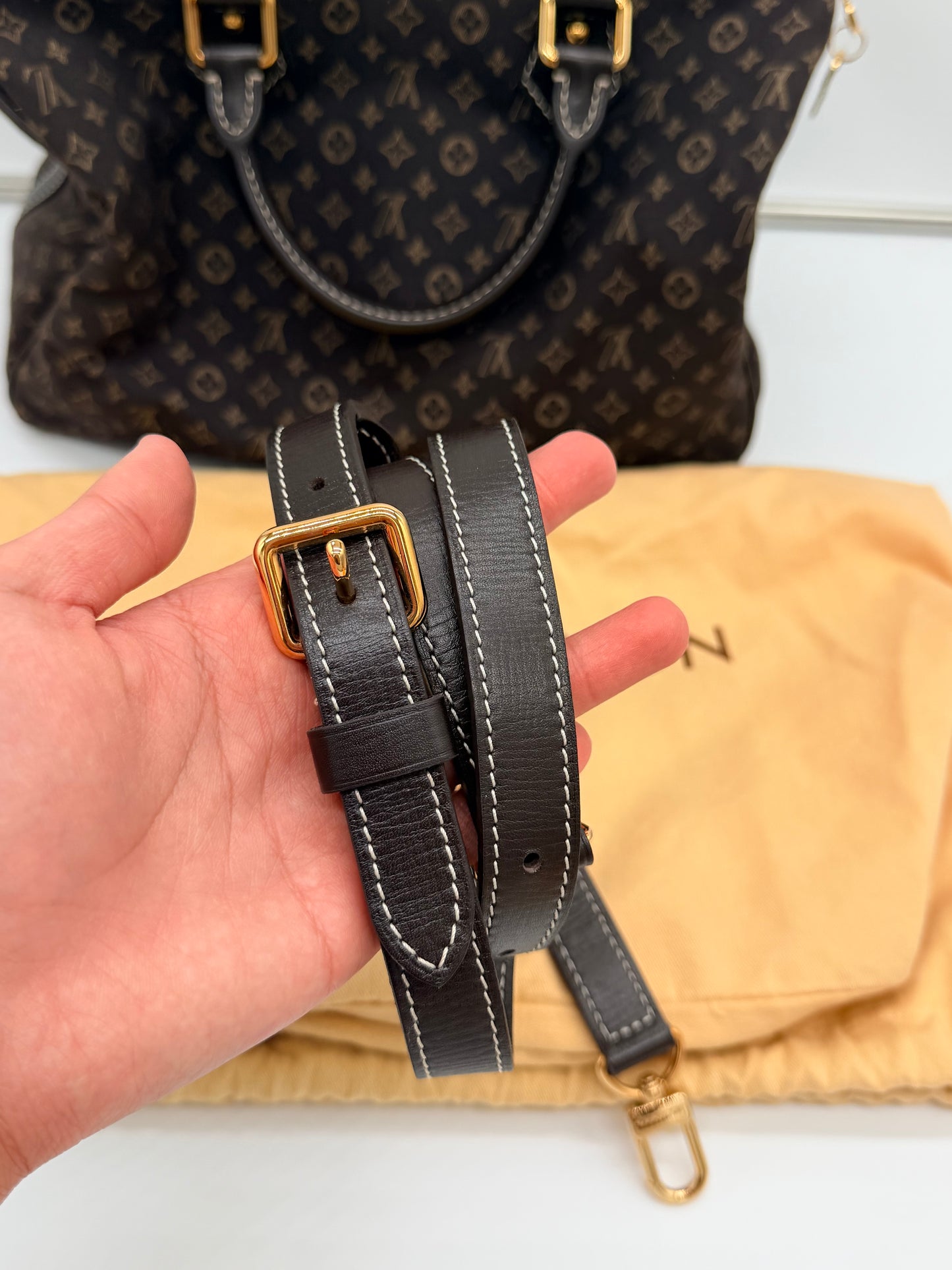 Louis Vuitton Mini Lin Speedy 30 Bandouliere