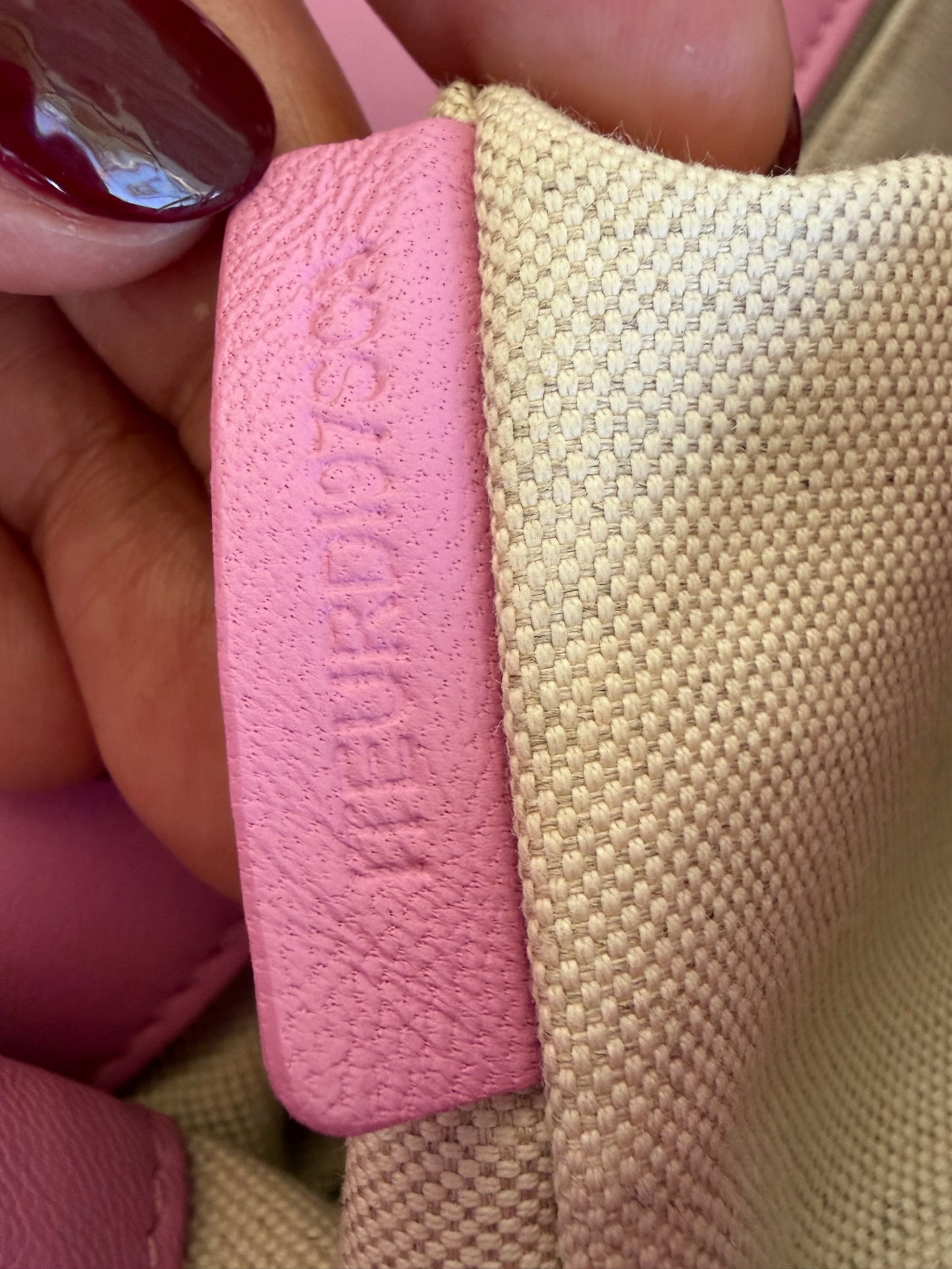 Burberry Pink Lola Quilted Leather