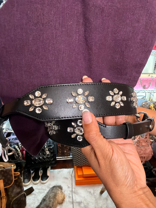 Bling bling Leather Strap