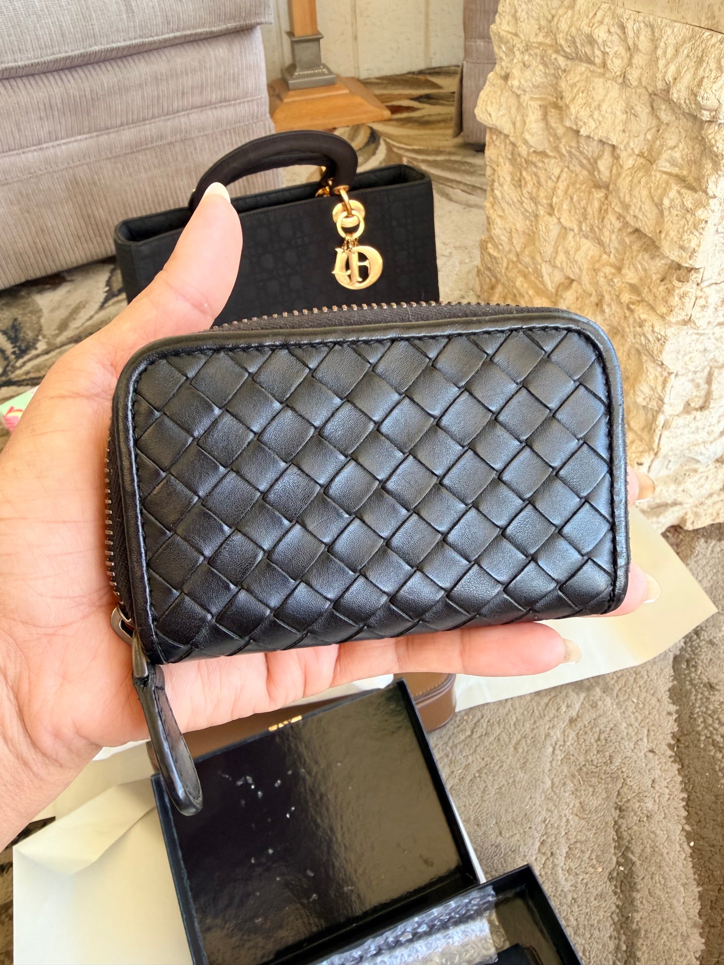 Bottega Veneta Zippy card holder