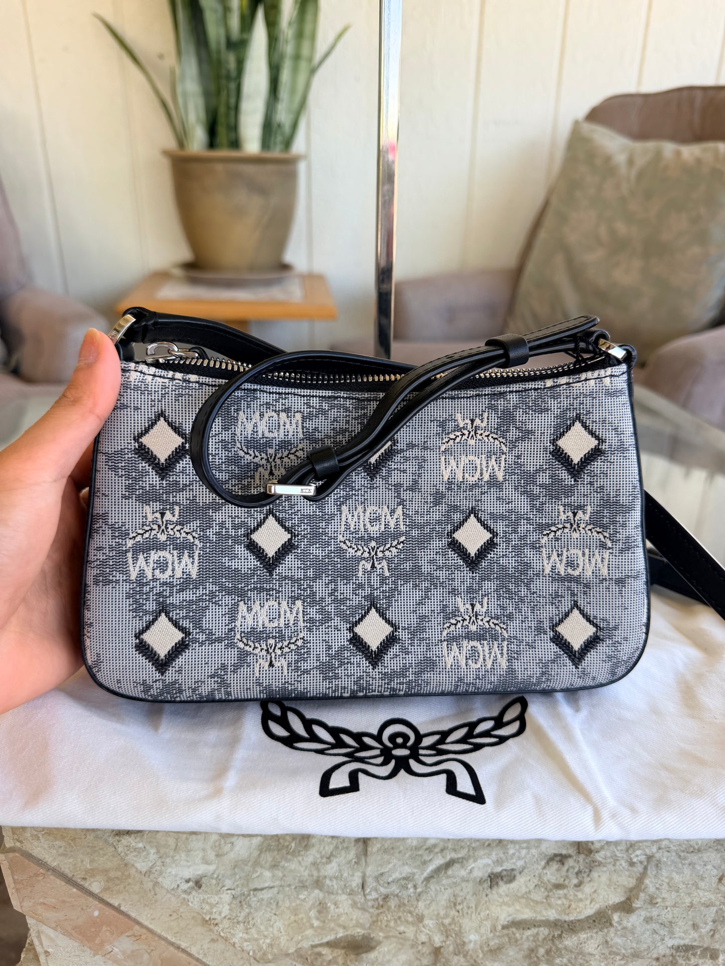 MCM Mini Aren Shoulder Bag