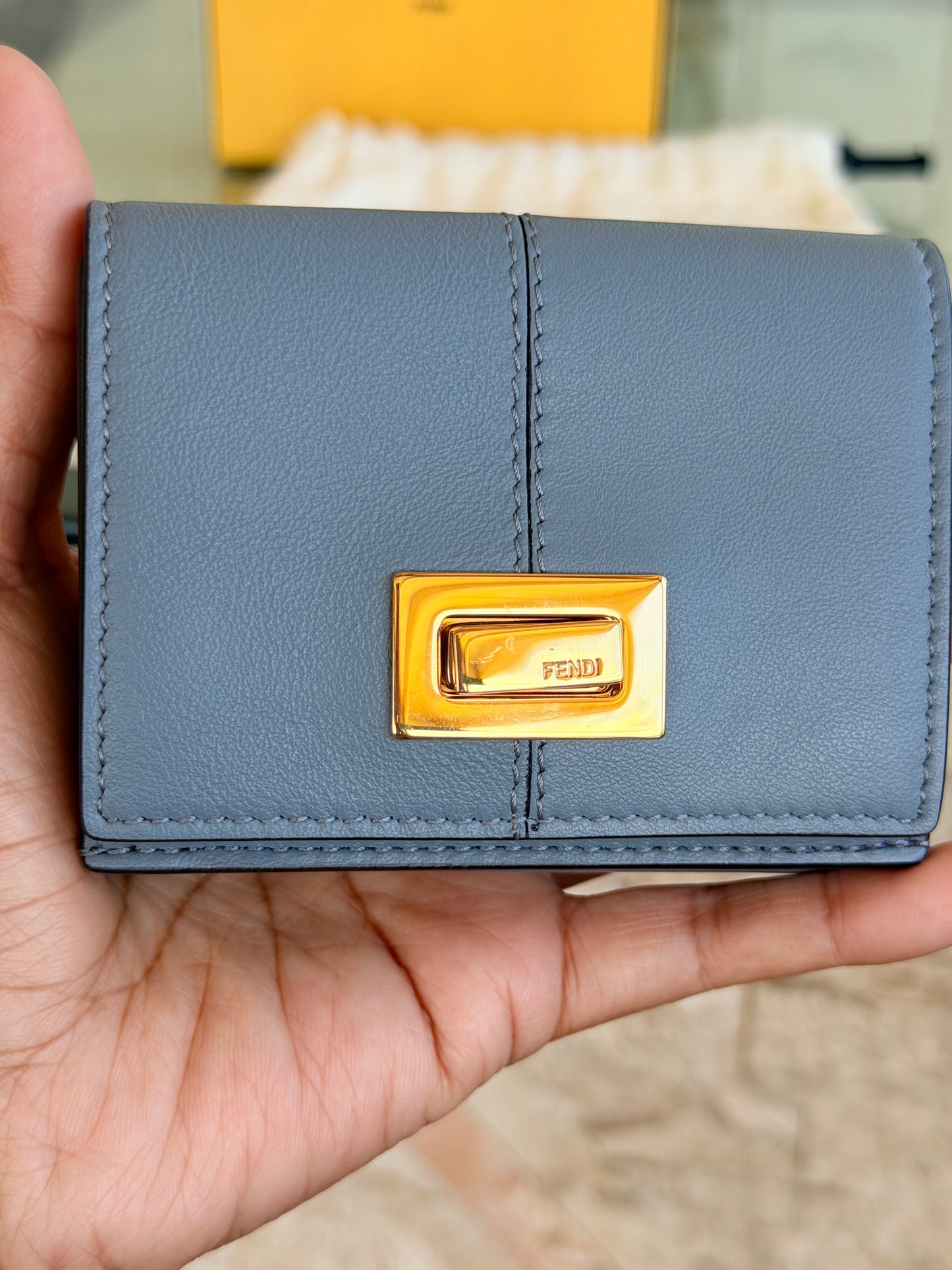 Fendi Peekaboo Micro Trifold Wallet