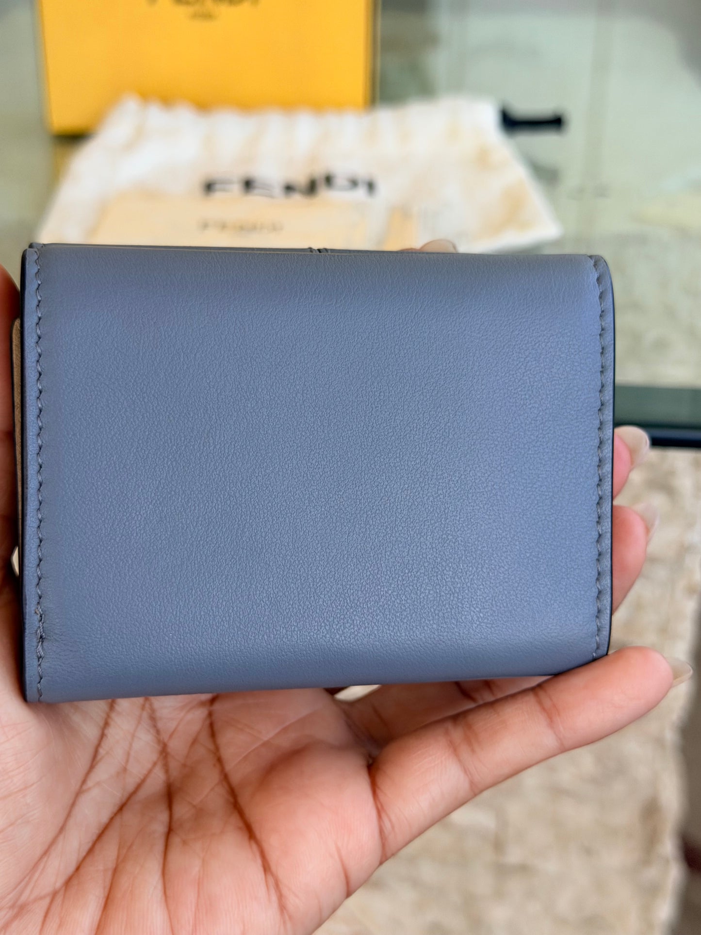 Fendi Peekaboo Micro Trifold Wallet