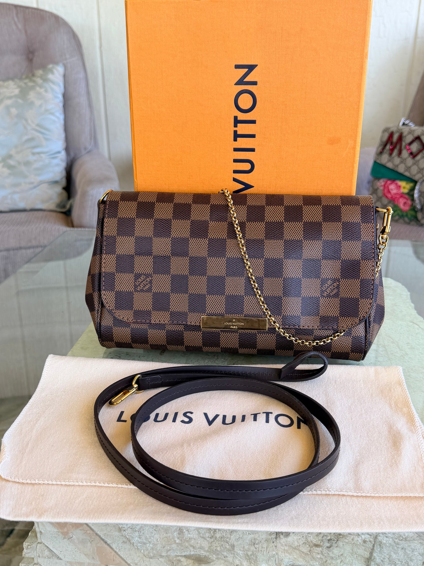 Louis Vuitton Damier Ebene Favorite MM