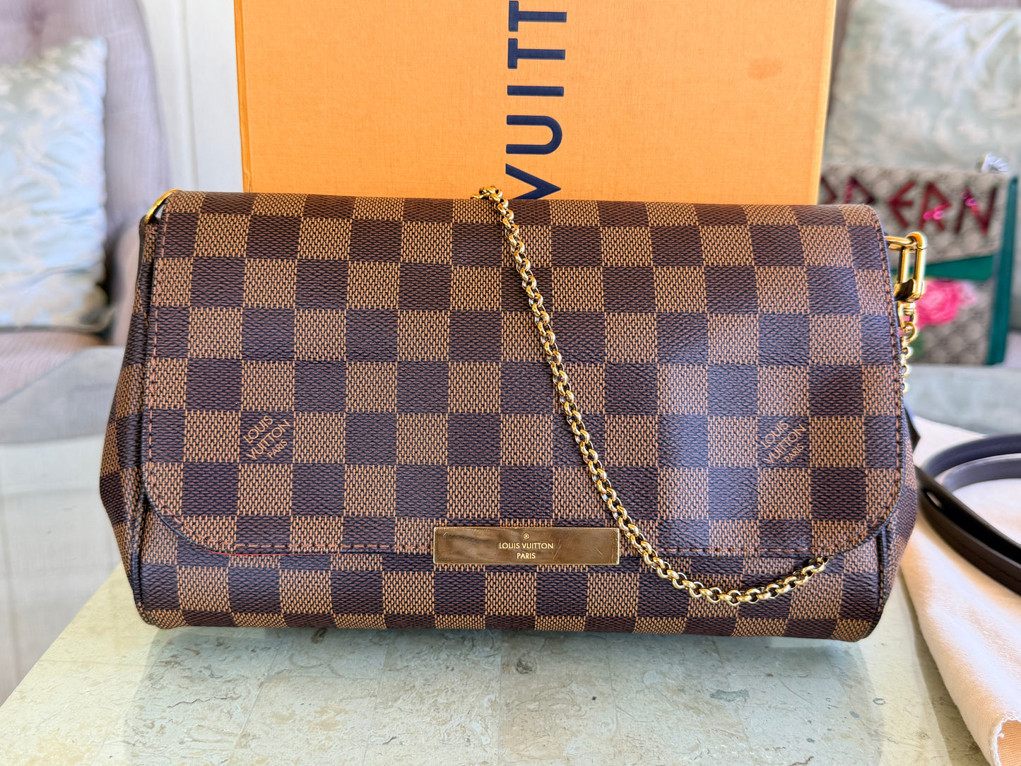 Louis Vuitton Damier Ebene Favorite MM