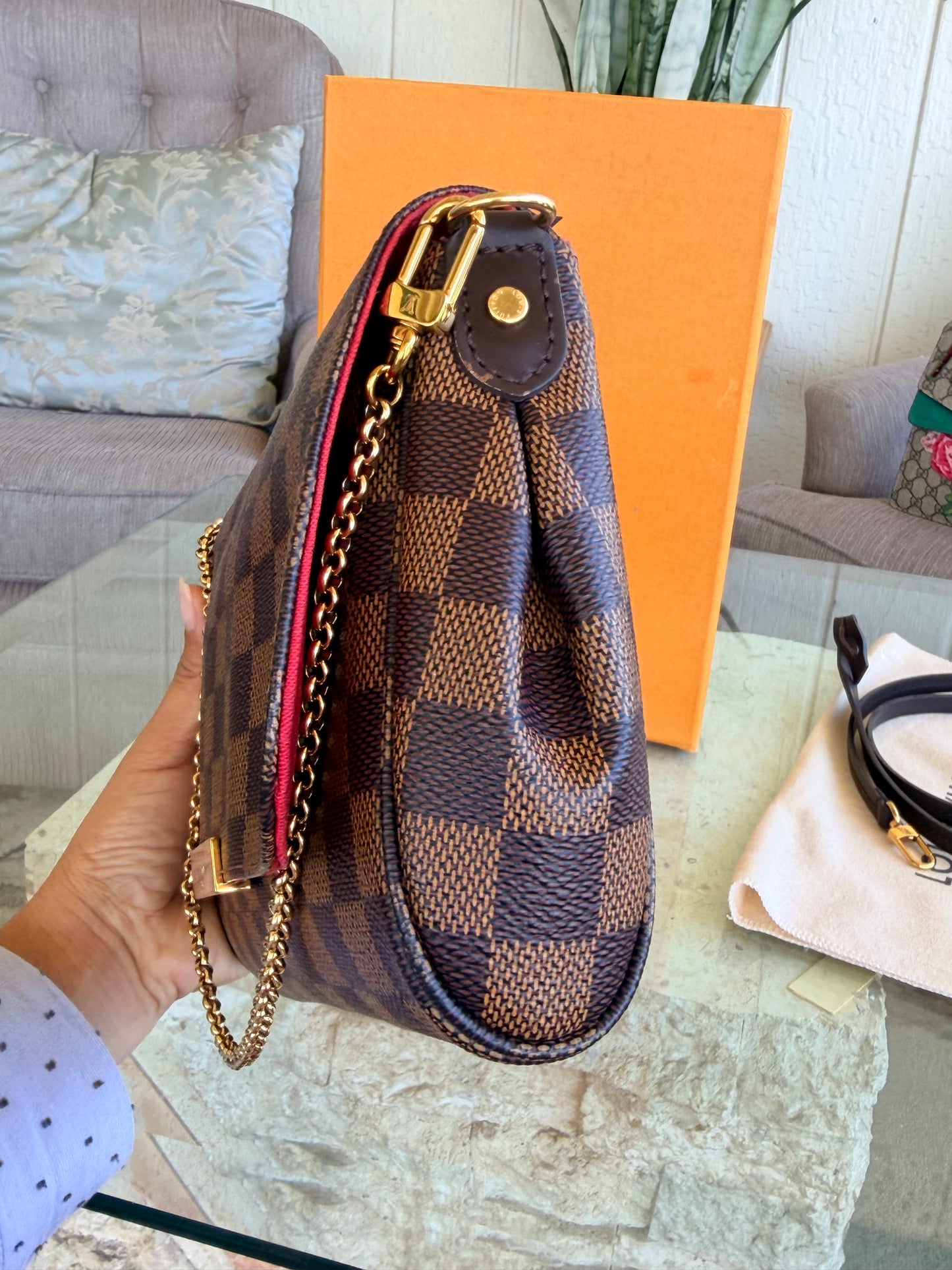 Louis Vuitton Damier Ebene Favorite MM