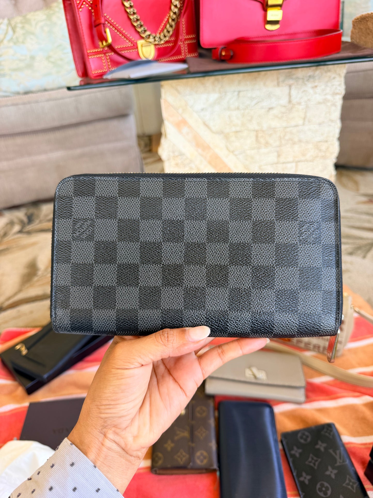 Louis Vuitton Damier Graphite Canvas Zippy Organizer