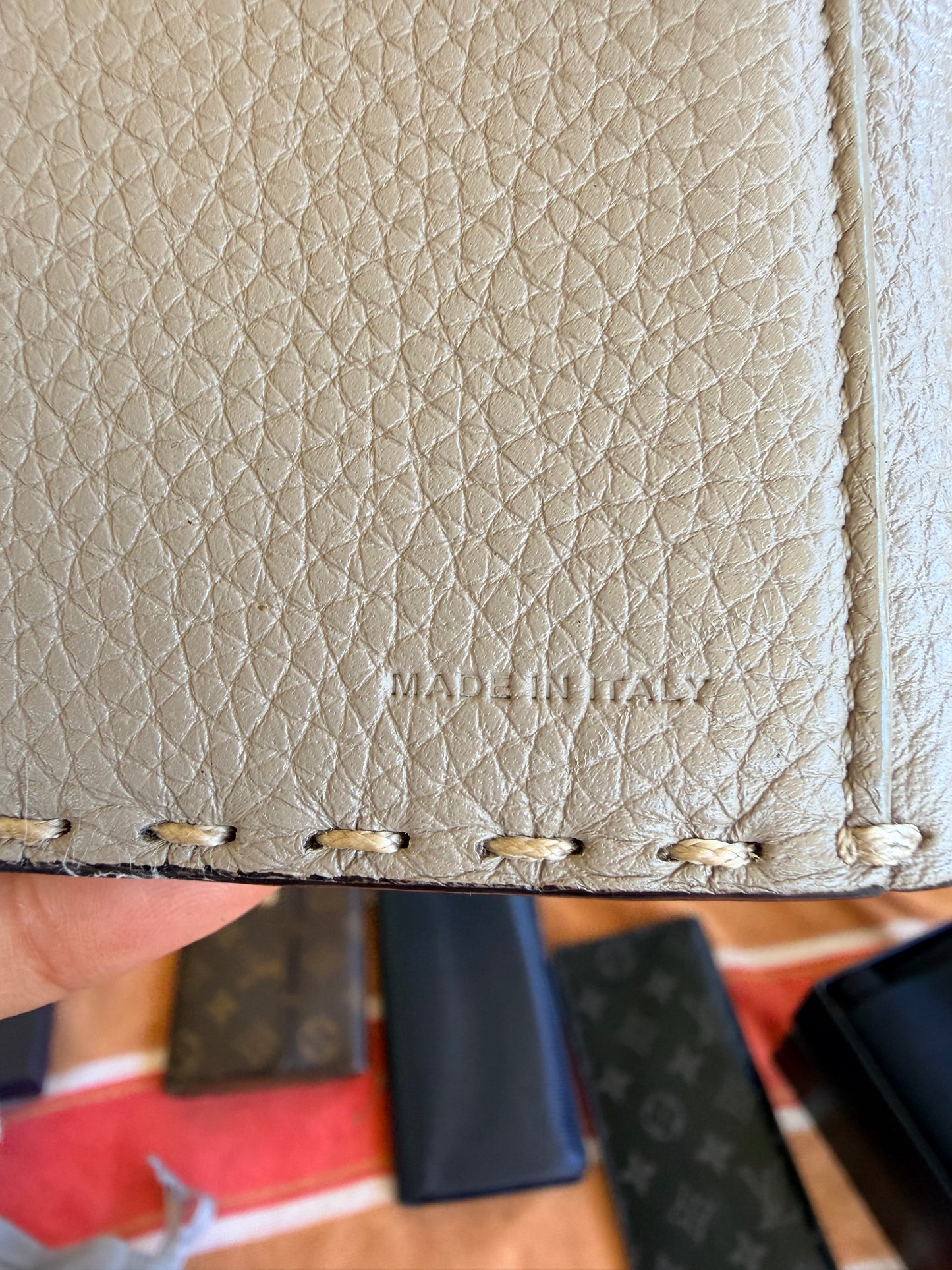 Fendi Selleria Peekaboo long wallet in Grey