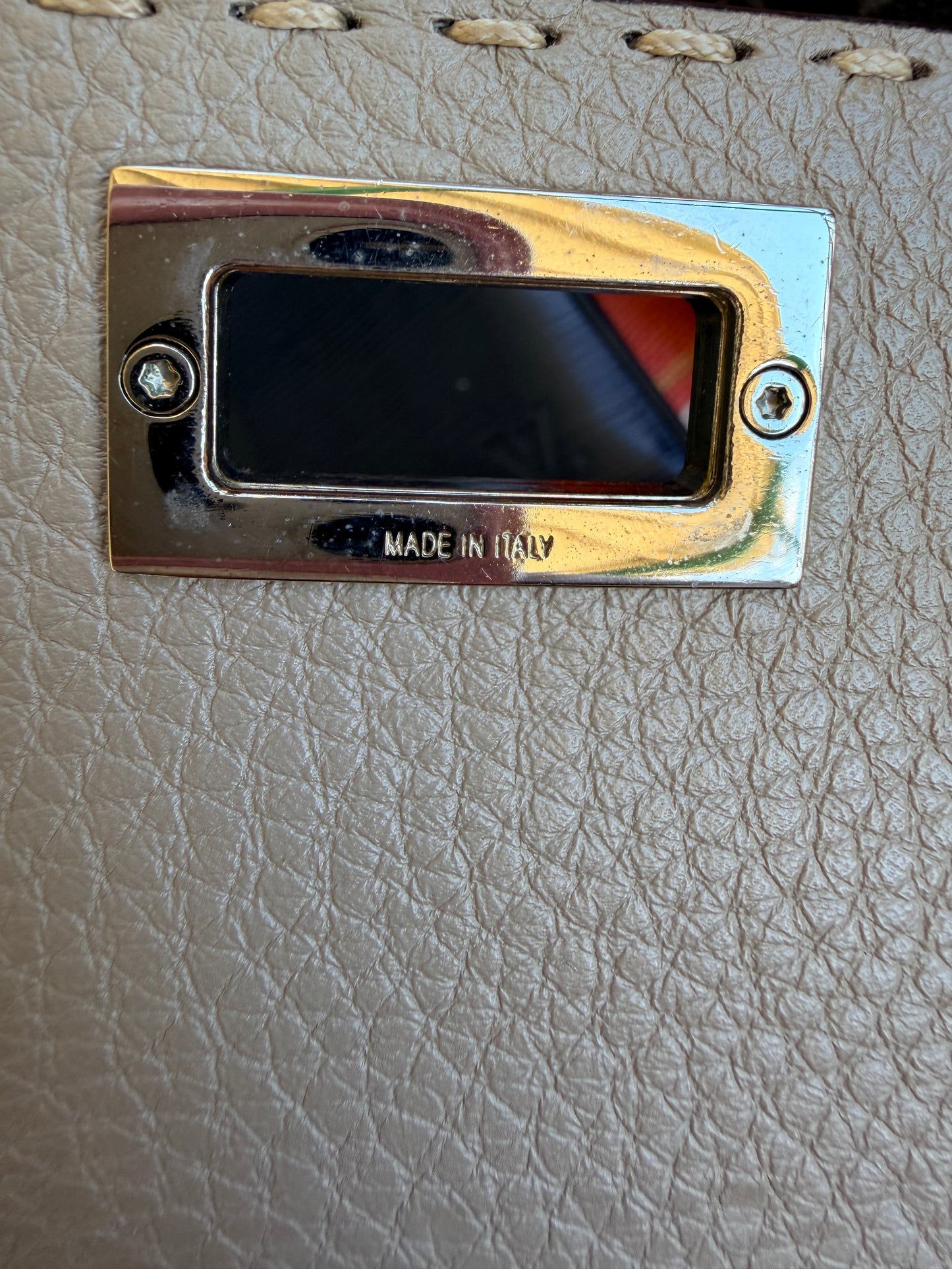 Fendi Selleria Peekaboo long wallet in Grey