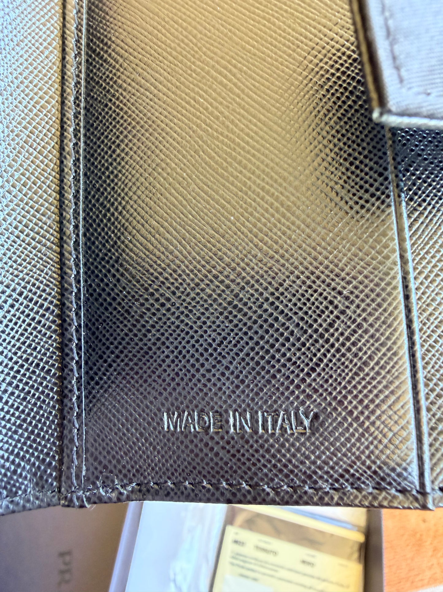 Prada Tessuto trifold wallet in Black Nylon