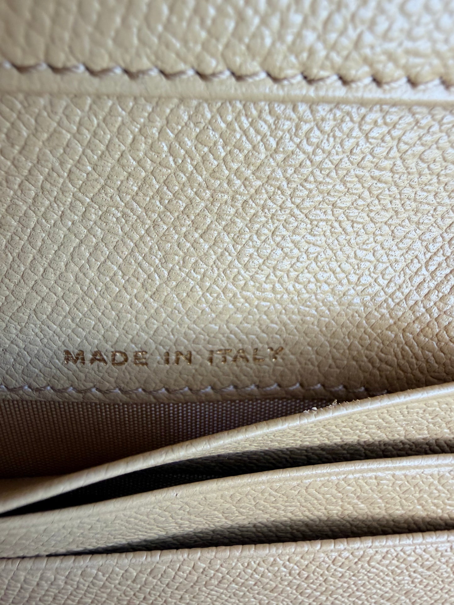 Chanel Beige Caviar Leather