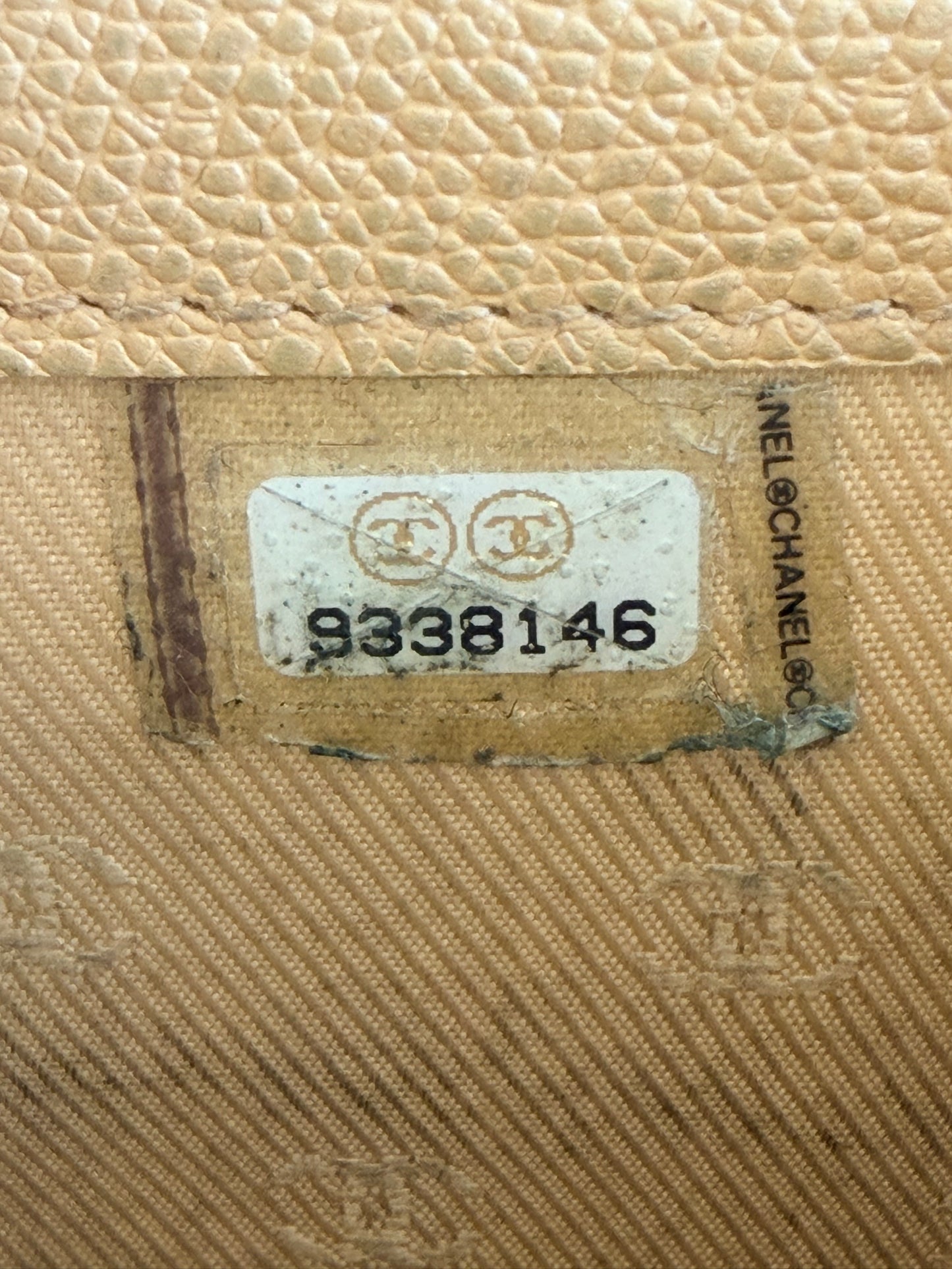 Chanel Beige Caviar Leather