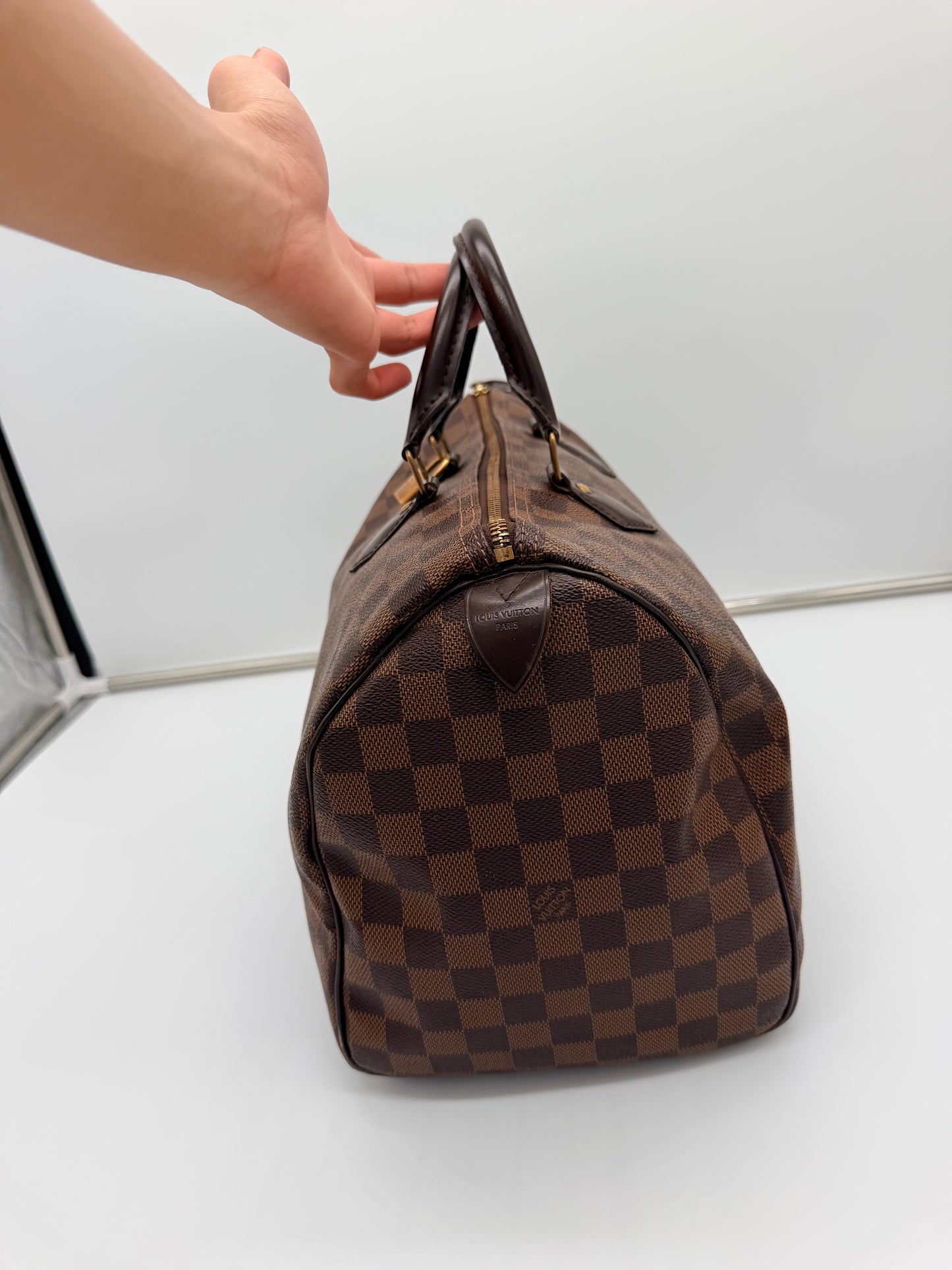 Louis Vuitton Speedy 35 in Damier Ebene
