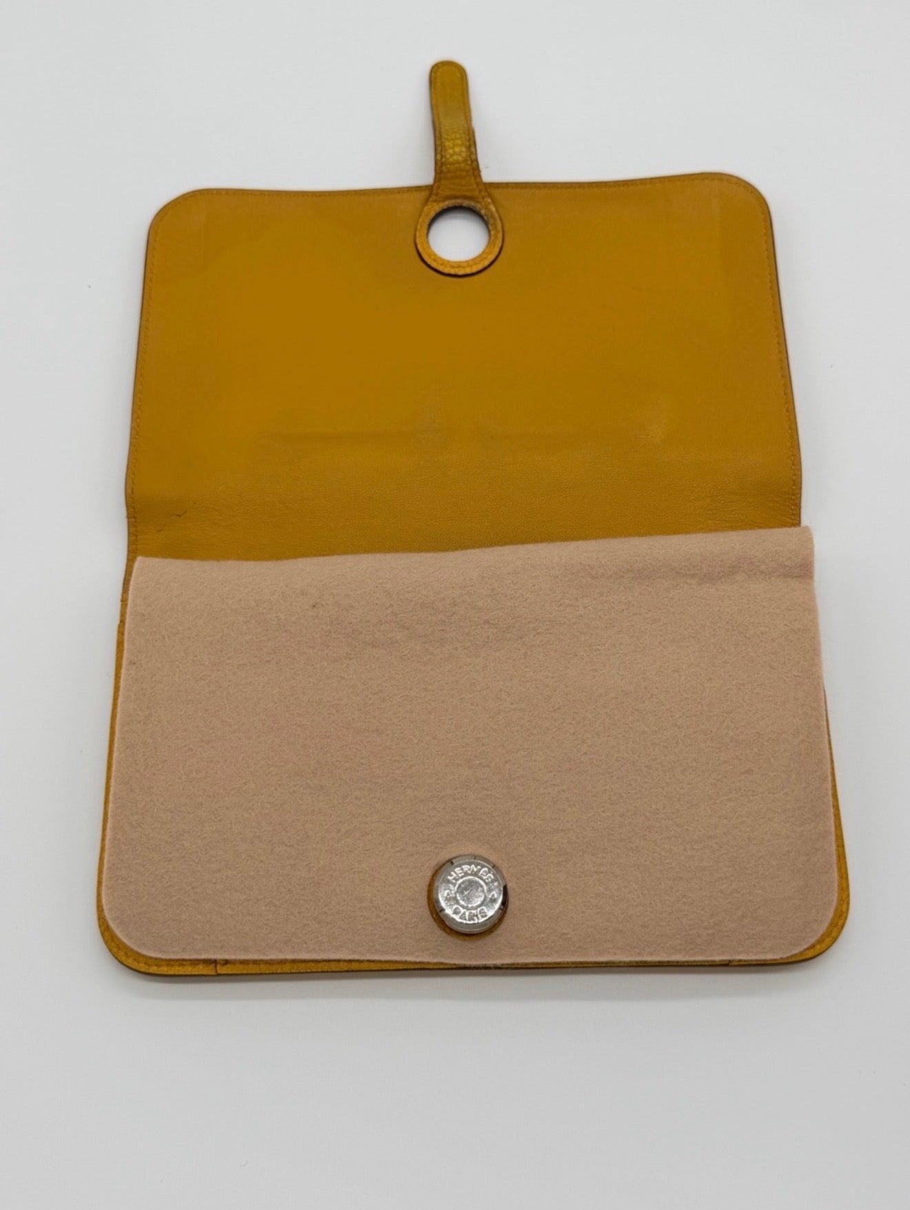 Hermes Dugon Yellow Wallet
