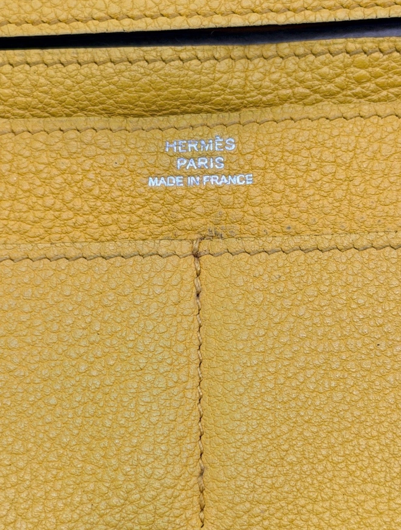 Hermes Dugon Yellow Wallet