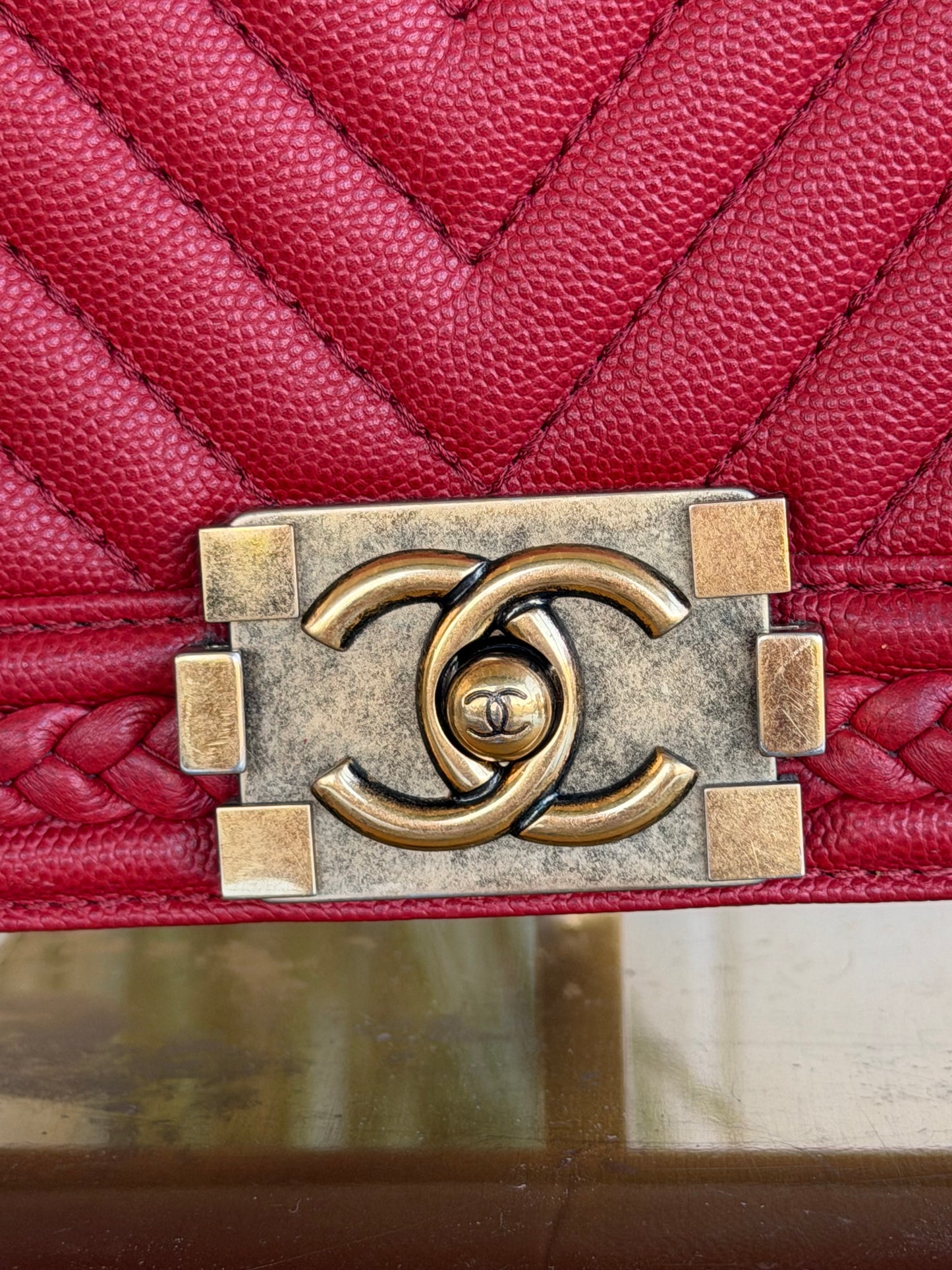 Chanel Chevron Caviar Braided Limited Edition