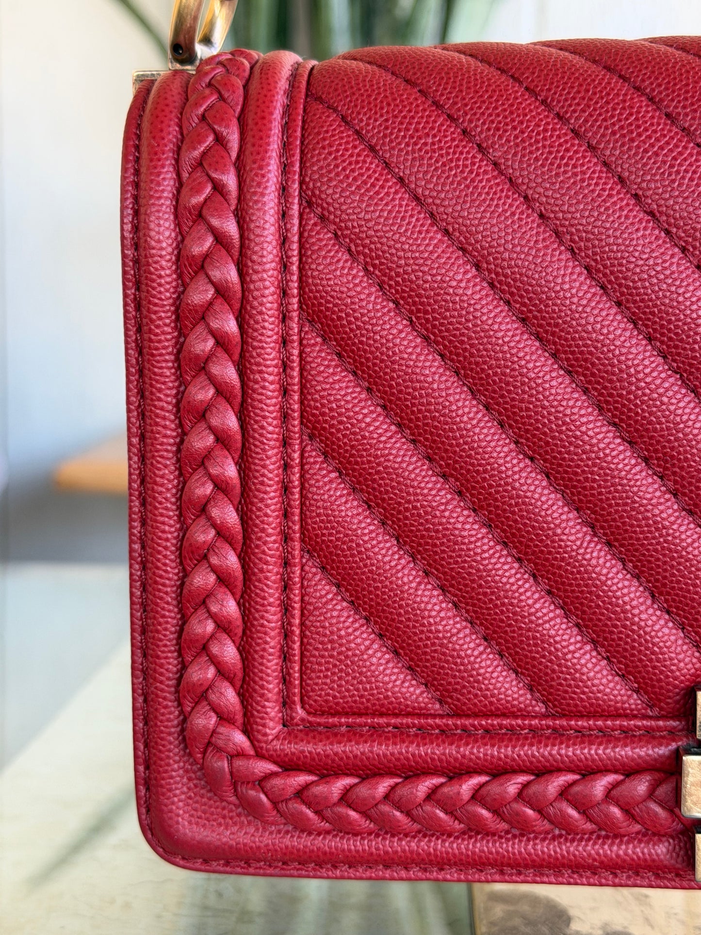 Chanel Chevron Caviar Braided Limited Edition