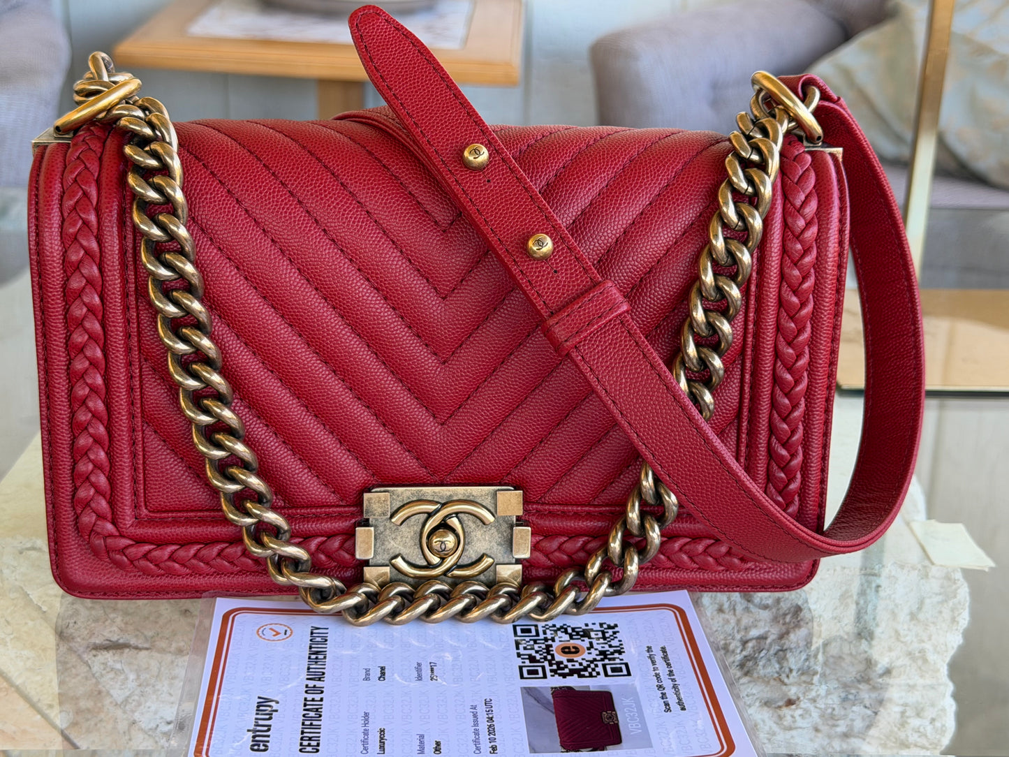 Chanel Chevron Caviar Braided Limited Edition