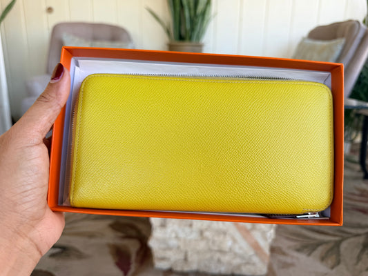 Hermes Azap Silk'In Classique Long Wallet
