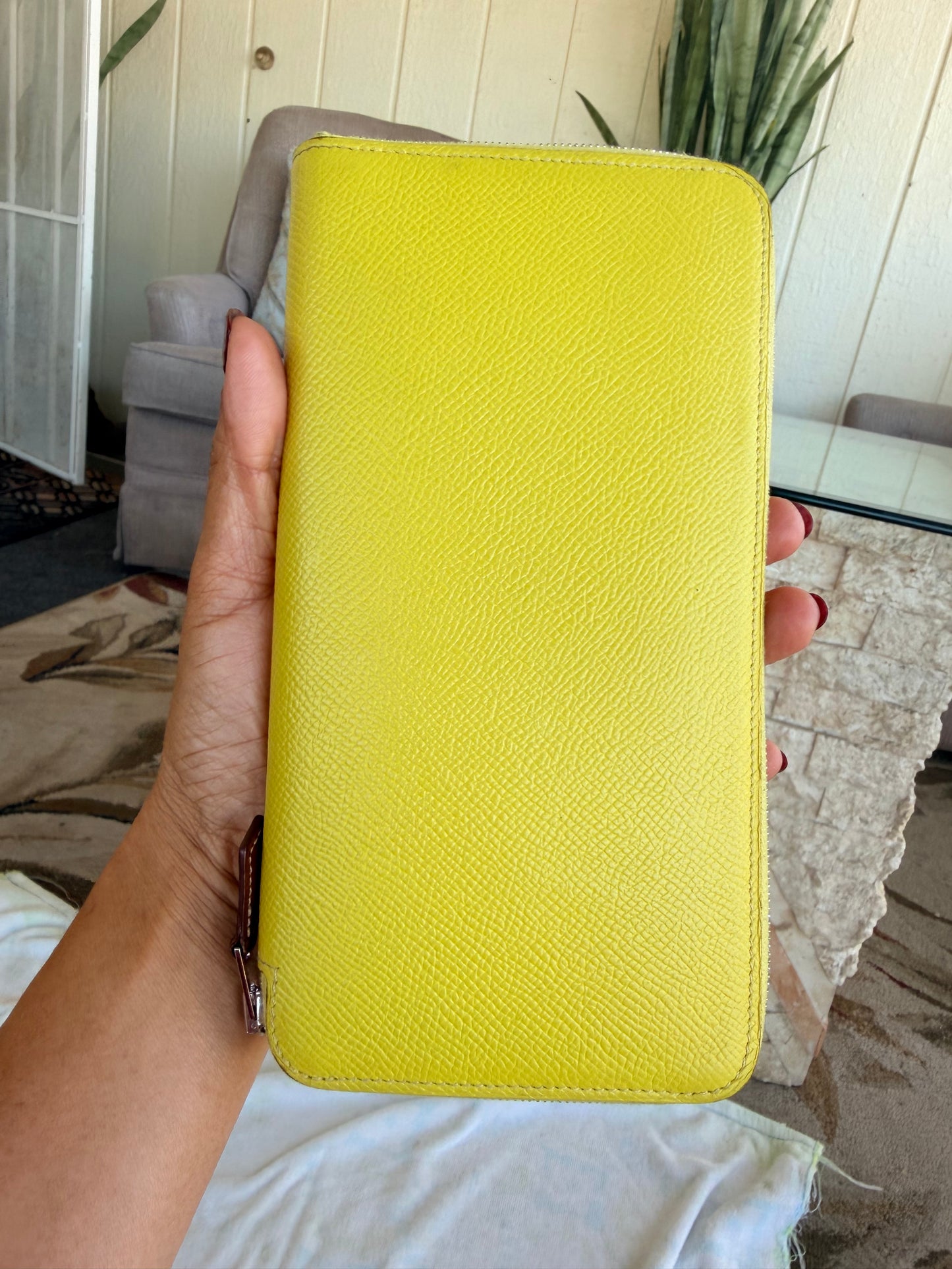 Hermes Azap Silk'In Classique Long Wallet