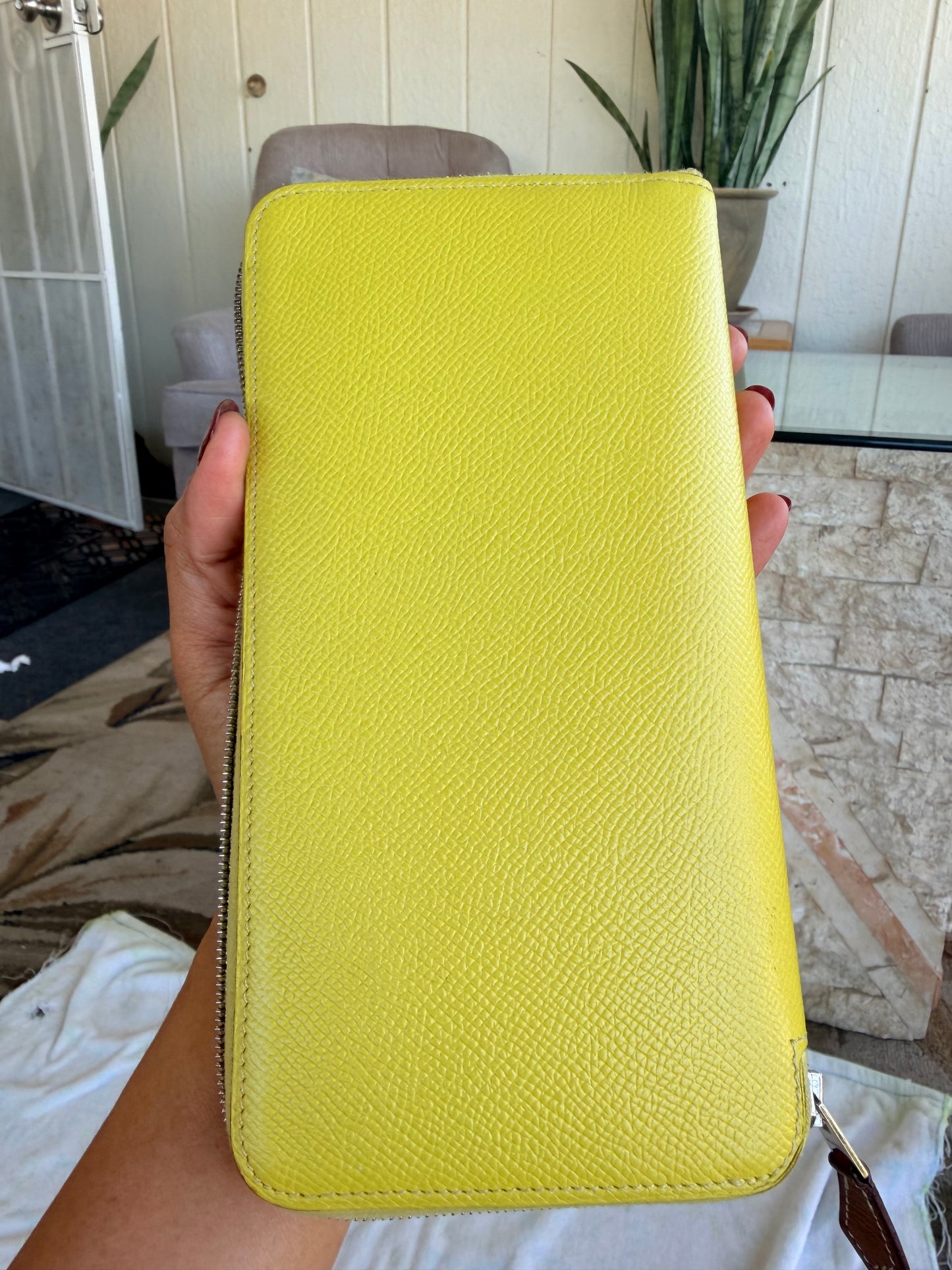 Hermes Azap Silk'In Classique Long Wallet