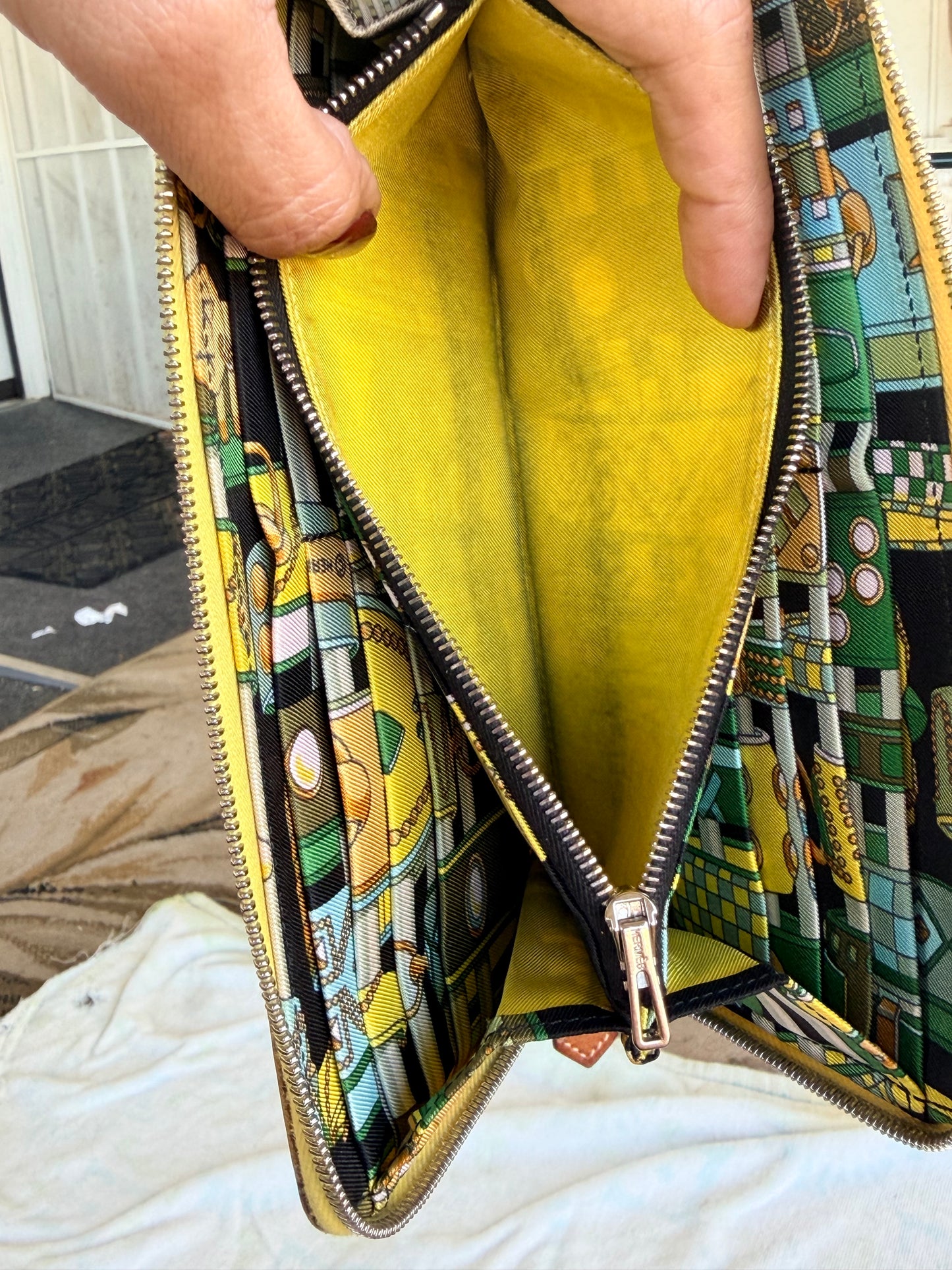 Hermes Azap Silk'In Classique Long Wallet